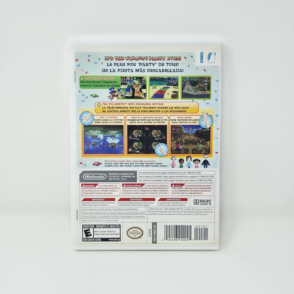 Nintendo Wii Mario Party 8 Video Game White Complete In Box Tested Works